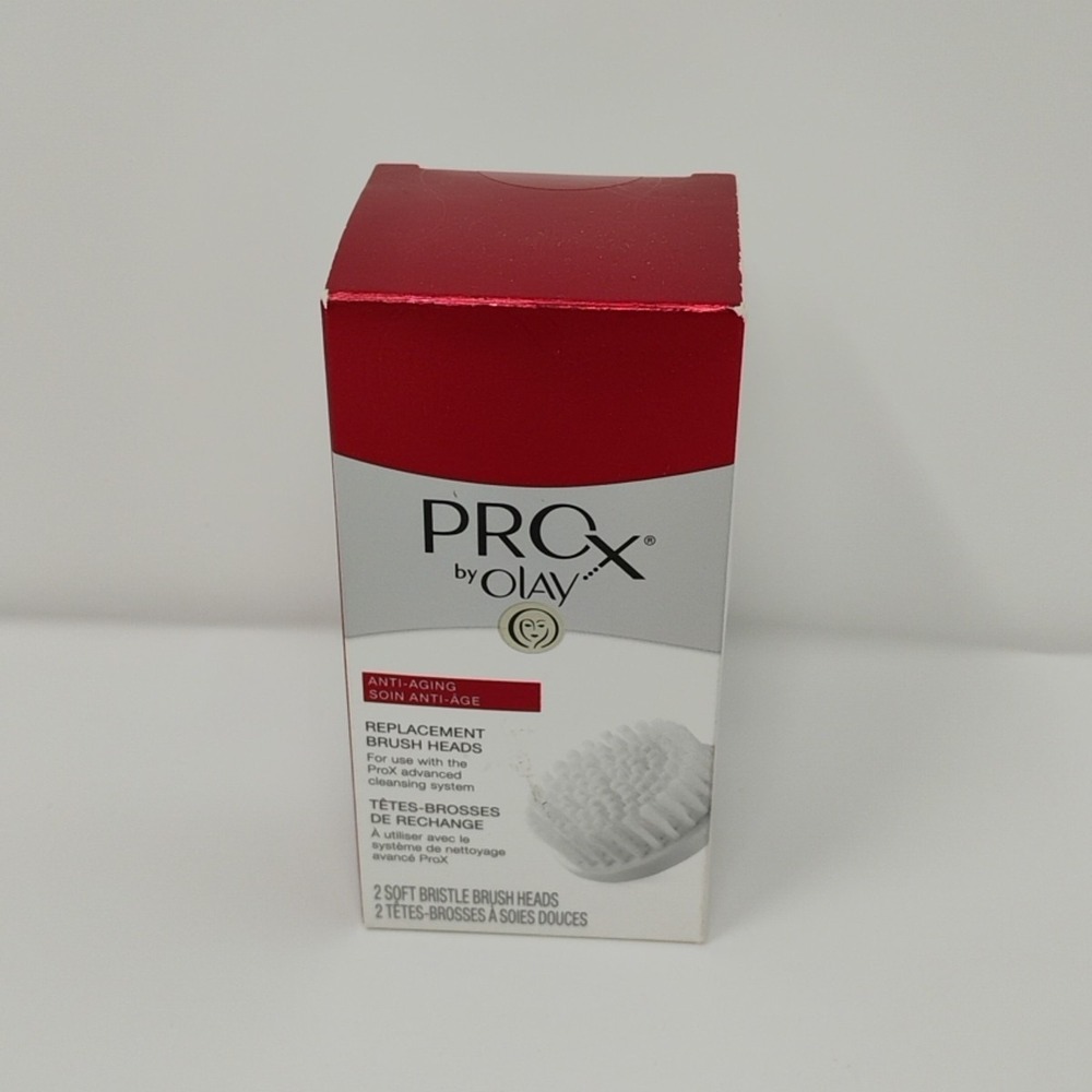 OLAY ProX Replacement Brush Heads 2 Count For Advanced Cleansing System Sealed